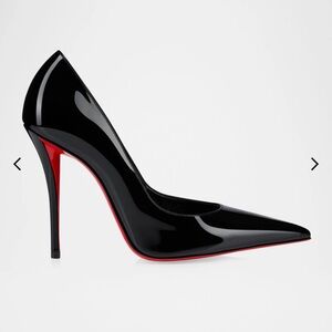 Christian Louboutin Black Heels with Signature Red Sole
